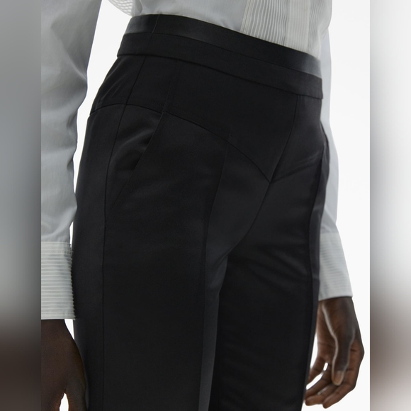 Helmut Lang Tux Satin Pant in Black - Picture 7 of 16